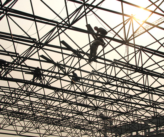 兴安盟厂房网架安装