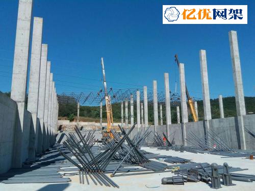 兴安盟料棚网架设计